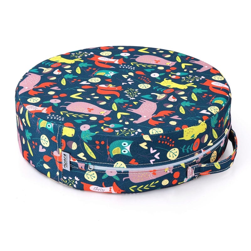 Zicac Portable Seat Cushion Washable with Non-Slip Bottom, Detachable Strong Support Cushion for Toddler Kids Baby Infant (Forest) - Image 1